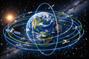 Satellite Orbit Paths